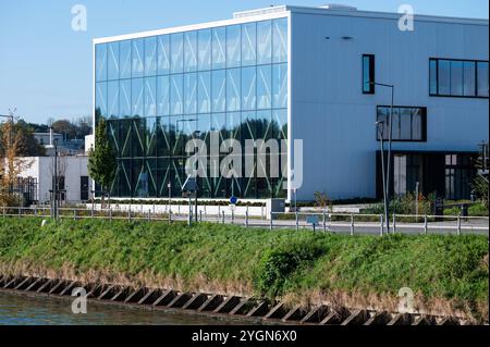 Neder-Over-Heembeek, Belgium, June 8, 2024 - Entrance of the Brussels Waste Service Bruxelles PropretÃ at the Buda site Stock Photo