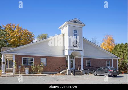 the town hall in the small town of randolf in vermont usa Stock Photo