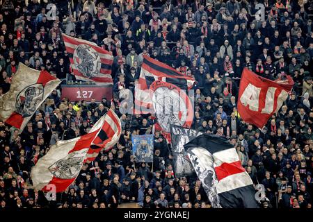 Amsterdam, Netherlands. 07th Nov, 2024. AMSTERDAM, 07-11-2024, JohanCruyff Arena, season 2024/2025, UEFA Europa League match between Ajax and Maccabi Tel Aviv FC 5-0 Stadium overview F-side Credit: Pro Shots/Alamy Live News Stock Photo