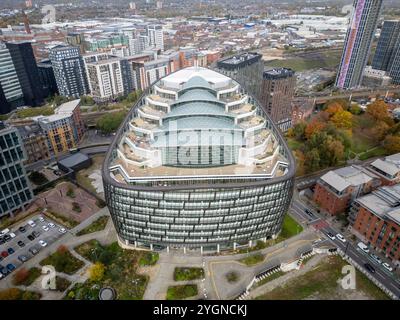 One Angel Square, the Co-operative Group headquarters, NOMA, Manchester, England, UK Stock Photo