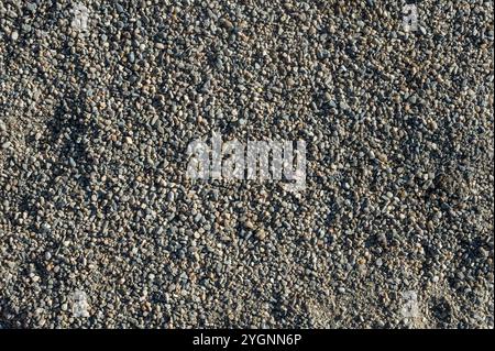 background with texture of pebbles, small gravel raw material in the manufacture of concrete Stock Photo