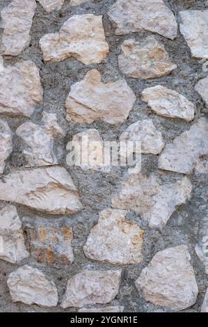 background with modern cement binder stone wall Stock Photo