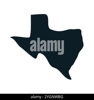 texas map icon logo design template Stock Vector
