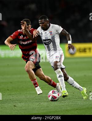 Dylan Scicluna of Western Sydney Wanderers controls the ball during the ...