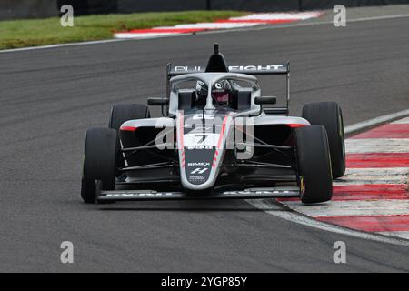 Deagen Fairclough, Hitech Pulse-Eight, ROKiT F4 British Championship, certified by the FIA, three twenty minute races over the weekend on the Doningto Stock Photo