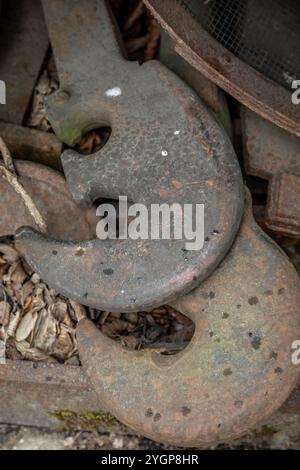 Coupling Hook, Ropley on the Mid-Hants Railway, Hampshire, England, UK Stock Photo