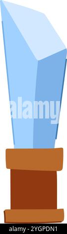 success glass trophy cartoon vector illustration Stock Vector