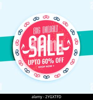 big diwali festival sale and offer template design Stock Vector