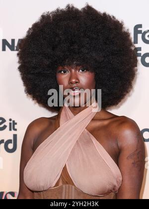 Beverly Hills, United States. 08th Nov, 2024. BEVERLY HILLS, LOS ANGELES, CALIFORNIA, USA - NOVEMBER 08: Tanerelle arrives at the 3rd Annual Femme It Forward 'Give Her FlowHERS' Awards Gala 2024 held at The Beverly Hilton Hotel on November 8, 2024 in Beverly Hills, Los Angeles, California, United States. (Photo by Xavier Collin/Image Press Agency) Credit: Image Press Agency/Alamy Live News Stock Photo