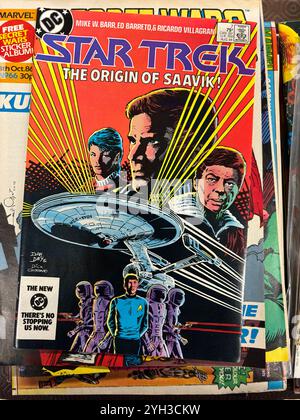 Vintage Star Trek magazine comic front cover Stock Photo