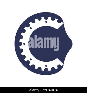 Initial Letter C Logo Design. C Logo Design. Letter C symbol. Letter C. Initial Letter. Stock Vector