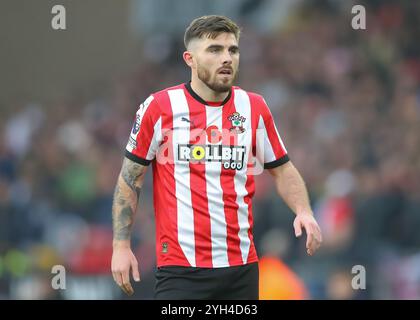 Wolverhampton, UK. 09th Nov, 2024. Ryan Manning of Southampton during the Premier League match Wolverhampton Wanderers vs Southampton at Molineux, Wolverhampton, United Kingdom, 9th November 2024 (Photo by Gareth Evans/News Images) in Wolverhampton, United Kingdom on 11/9/2024. (Photo by Gareth Evans/News Images/Sipa USA) Credit: Sipa USA/Alamy Live News Stock Photo