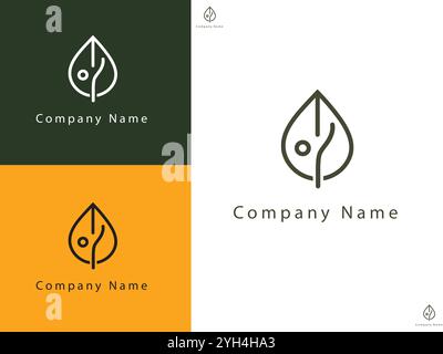 design for a water drop logo template using vector illustrative illustration Stock Vector