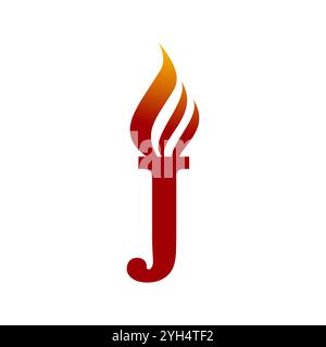 Initial Letter J Logo Design Stock Vector