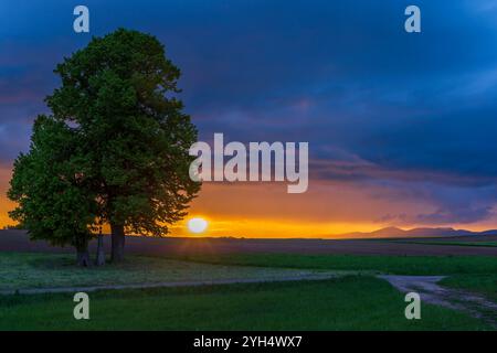 Broumov basin, Eastern Bohemia, Czech Republic Stock Photo