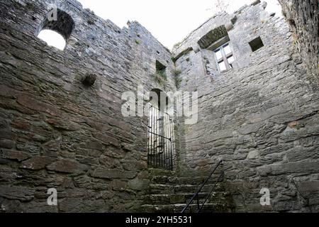night stairs leading up to the dormitory cong abbey, cong, county mayo, republic of ireland Stock Photo