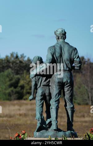 The John Brown homestead and farm in North Elba, New York of the famous abolitionist and anti-slavery advocate John Brown Stock Photo