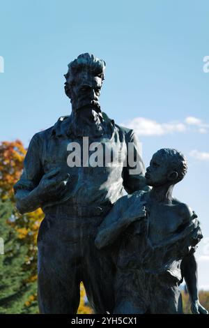 The John Brown homestead and farm in North Elba, New York of the famous abolitionist and anti-slavery advocate John Brown Stock Photo