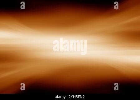 ORANGE abstract motion effect laser background, green motion light trails over black background. Abstract speed effect. Rays of light moving fast over Stock Photo