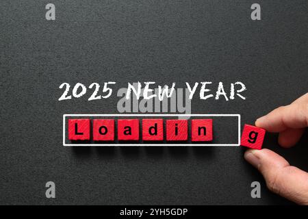 New year counting down to 2025 Stock Photo