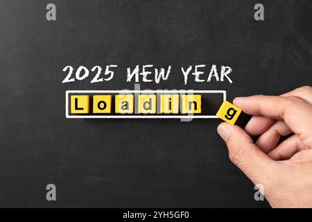 New year counting down to 2025 Stock Photo