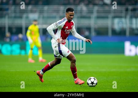 Milan, Italy. 06th Nov, 2024. during the UEFA Champions League 2024/25 League Phase MD4 match between FC Internazionale and Arsenal at Stadio San Siro on November 06, 2024 in Milan, Italy. Credit: Giuseppe Maffia/Alamy Live News Stock Photo