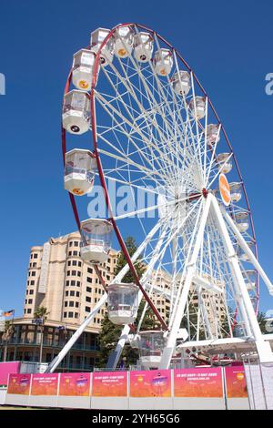 The Giant Wheel from Glenelg Beach, Glenelg, Adelaide, South Australia, Australia Stock Photo