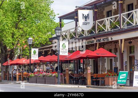 The German Arms Hotel (1839), Main Street, Hahndorf, Adelaide Hills Region, South Australia, Australia Stock Photo