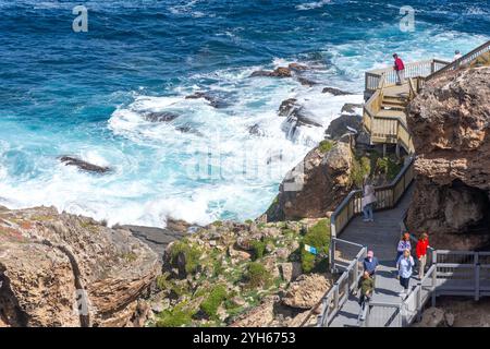 Path to Admiral's Arch at Cape du Couedic, Flinders Chase National Park, Kangaroo Island (Karta Pintingga), South Australia, Australia Stock Photo