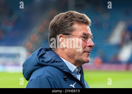 sports, football, Bundesliga, 2024/2025, VfL Bochum vs. Bayer 04 Leverkusen 1-1, Vonovia Ruhr Stadium, head coach Dieter Klaus Hecking (VfL), DFL REGULATIONS PROHIBIT ANY USE OF PHOTOGRAPHS AS IMAGE SEQUENCES AND/OR QUASI-VIDEO Stock Photo