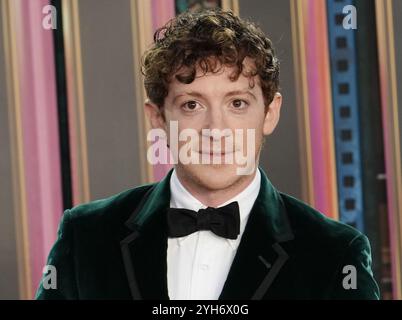 Ethan Slater arrives at the Universal Pictures' WICKED Los Angeles Premiere held at the Dorothy Chandler Pavilion in Los Angeles, CA on Saturday, ?November 9, 2024. (Photo By Sthanlee B. Mirador/Sipa USA) Stock Photo