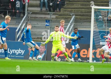 Lyngby, Denmark. 10th Nov, 2024. 3F Superliga-kampen mellem Lyngby Boldklub og AaB paa Lyngby Stadion, soendag den 10. november 2024. Credit: Ritzau/Alamy Live News Stock Photo