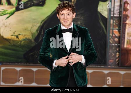 Los Angeles, United States. 09th Nov, 2024. LOS ANGELES, CALIFORNIA, USA - NOVEMBER 09: Ethan Slater arrives at the Los Angeles Premiere Of Universal Pictures' 'Wicked' held at the Dorothy Chandler Pavilion at The Music Center on November 9, 2024 in Los Angeles, California, United States. (Photo by Xavier Collin/Image Press Agency) Credit: Image Press Agency/Alamy Live News Stock Photo