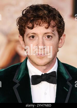 LOS ANGELES, CALIFORNIA, USA - NOVEMBER 09: Ethan Slater arrives at the Los Angeles Premiere Of Universal Pictures' 'Wicked' held at the Dorothy Chandler Pavilion at The Music Center on November 9, 2024 in Los Angeles, California, United States. (Photo by Xavier Collin/Image Press Agency) Stock Photo