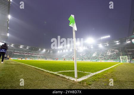 ABD0037 20241110 - WIEN - ÖSTERREICH:    THEMENBILD    Blick auf das Spielfeld, aufgenommen am Sonntag, 10. November 2024, vor einer Fußball-Bundesliga-Begegnung zwischen SK Rapid und SK Austria Klagenfurt im Allianzstadion in Wien. - FOTO: APA/TOBIAS STEINMAURER - 20241110 PD5791 Credit: APA-PictureDesk/Alamy Live News Stock Photo