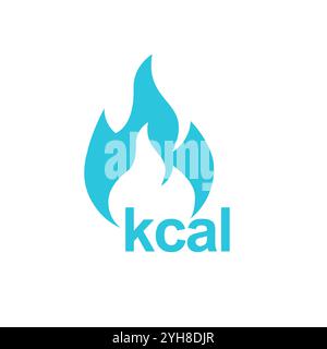 Metabolism, Burning calories icon on white background. From blue icon set. Stock Vector