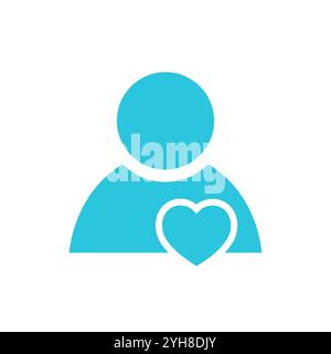 Dedication icon. Isolated on white background. From blue icon set. Stock Vector