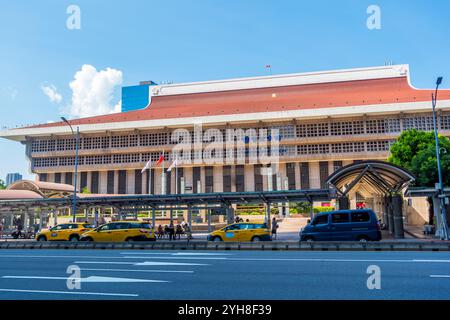 Street view of Taipei Main Station in Taipei, Taiwan Stock Photo