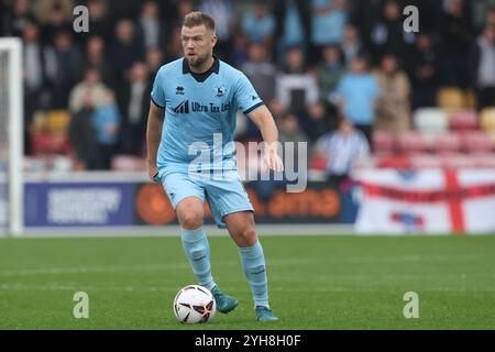 Hartlepool United's Nicky Featherstone in action during the Vanarama National League match between York City and Hartlepool United at LNER Community Stadium, Monks Cross, York on Saturday 9th November 2024. (Photo: Mark Fletcher | MI News) Credit: MI News & Sport /Alamy Live News Stock Photo