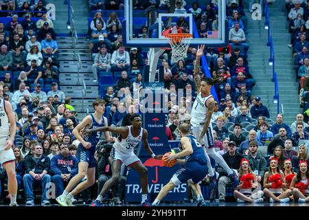 Hartford, Connecticut, USA. 9th Nov, 2024. during NCAA Basketball game between New Hampshire Wildcats at UConn Huskies (3) at ZL Center in Hartford CT (Credit Image: © James Patrick Cooper/ZUMA Press Wire) EDITORIAL USAGE ONLY! Not for Commercial USAGE! Stock Photo