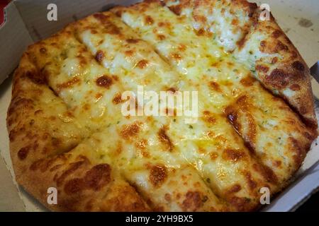 cheese garlic bread takeaway from apache pizza, county mayo, republic of ireland Stock Photo