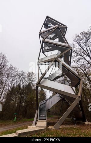 observation tower Murturm Mureck Süd-Steiermark Steiermark, Styria Austria Stock Photo