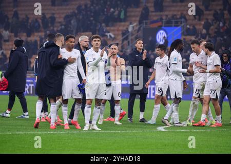 Milano, Lombardia, ITALIA. 11th Nov, 2024. During the football match of 10/11/2024, valid for the Italian Serie A championship - 2024/25 in Milano at the Stadio San Siro between FC International Milan vs SSC Napoli.In the photo: Napoli soccer (Credit Image: © Fabio Sasso/ZUMA Press Wire) EDITORIAL USAGE ONLY! Not for Commercial USAGE! Stock Photo