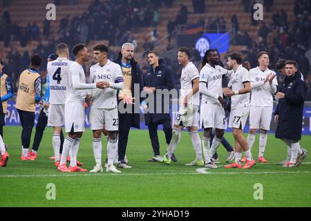 Milano, Lombardia, ITALIA. 11th Nov, 2024. During the football match of 10/11/2024, valid for the Italian Serie A championship - 2024/25 in Milano at the Stadio San Siro between FC International Milan vs SSC Napoli.In the photo: Napoli soccer (Credit Image: © Fabio Sasso/ZUMA Press Wire) EDITORIAL USAGE ONLY! Not for Commercial USAGE! Stock Photo