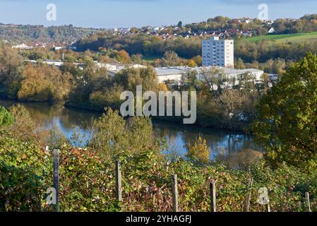 Scenic Autumn View of Benningen, Germany A Hilltop Perspective ...
