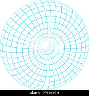 Y2k 3d Wireframe Torus Stock Vector