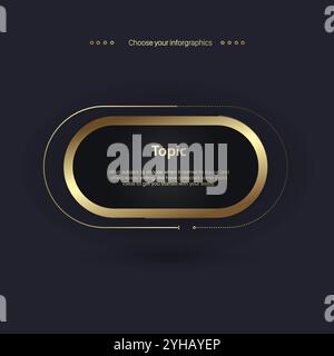 A Luxury multipurpose infographic Vector template vector illustration Stock Vector