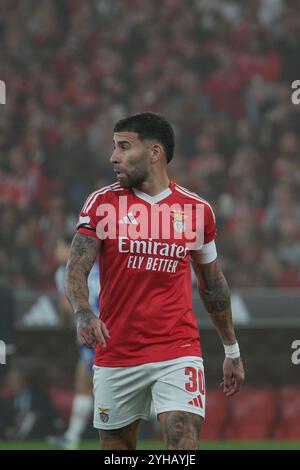 Lisbon, Portugal. 10th Nov, 2024. Nicolas Otamendi of SL Benfica in action during Liga Portugal BWIN football match between SL Benfica and FC Porto at Estadio da Luz in Lisbon, Portugal. 11/11/2024 Credit: Brazil Photo Press/Alamy Live News Stock Photo