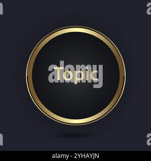Luxury multipurpose Infographic Vector template with elements options and Premium golden version on a dark background Stock Vector
