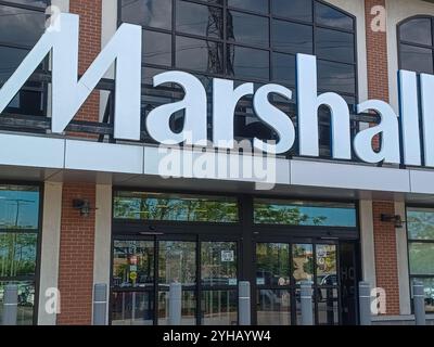 Toronto, ON, Canada - April 3, 2024: View at the sign of Marshalls store in Toronto Stock Photo